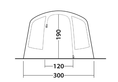 Outwell Sunhill 5 Air палатка за 5 човека