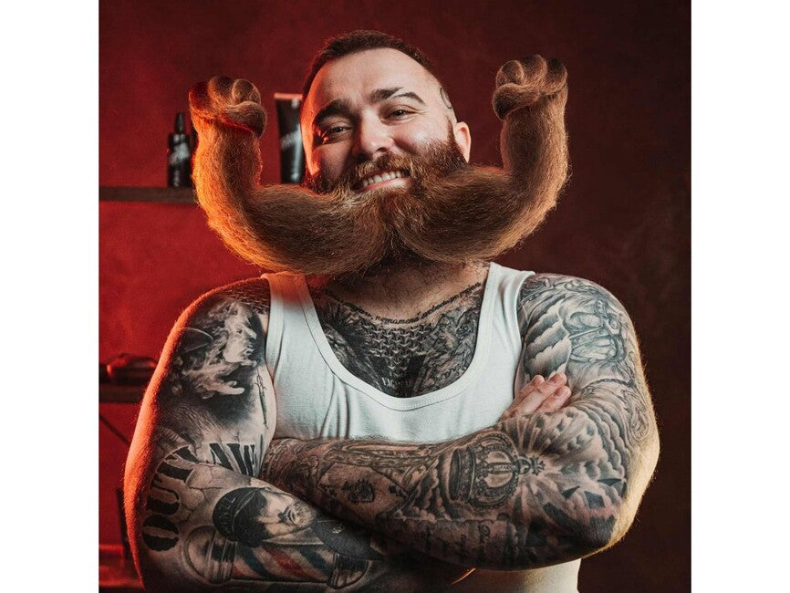 Angry Beards Roller & Doping Set за растеж на брада и мустаци