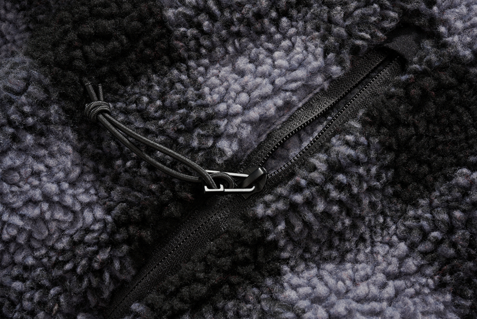 Brandit Teddyfleece Worker флисов суитшърт, черен/сив
