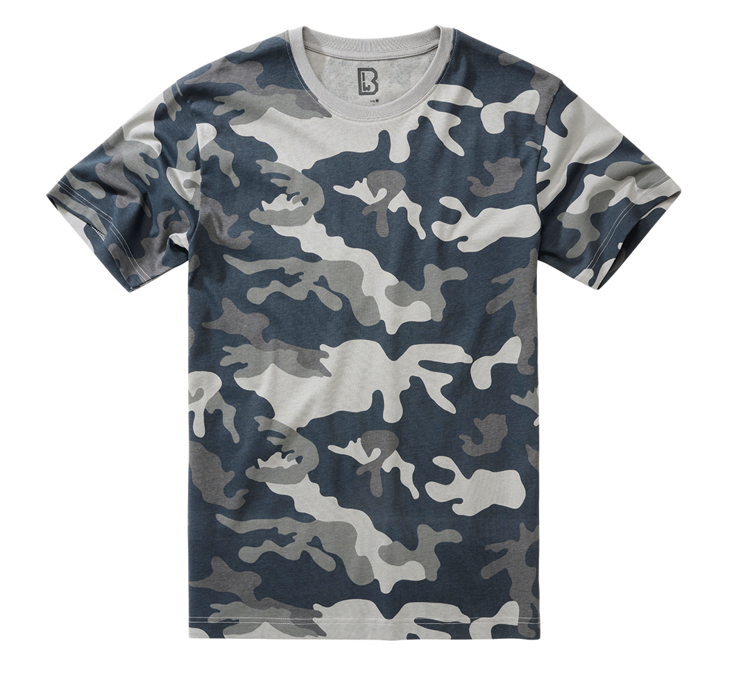 Brandit tričko sivá camo