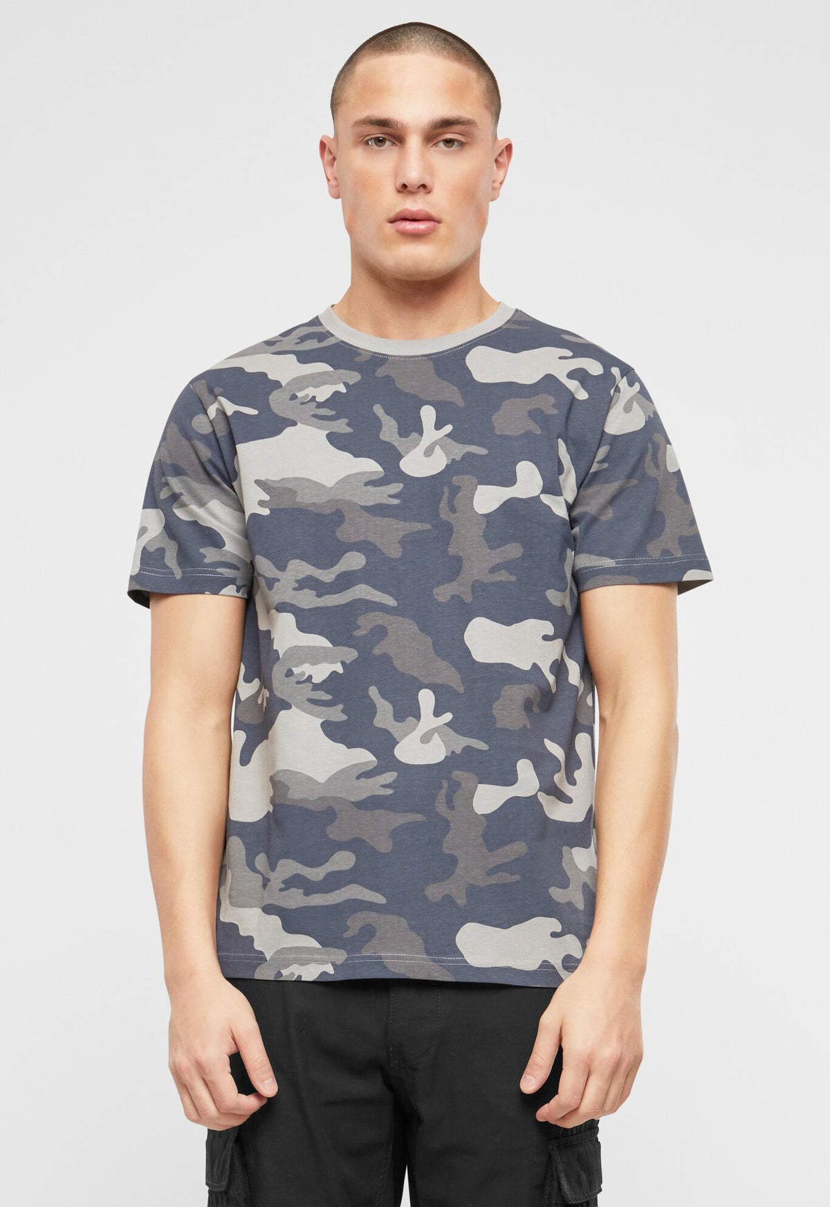 Brandit tričko sivá camo