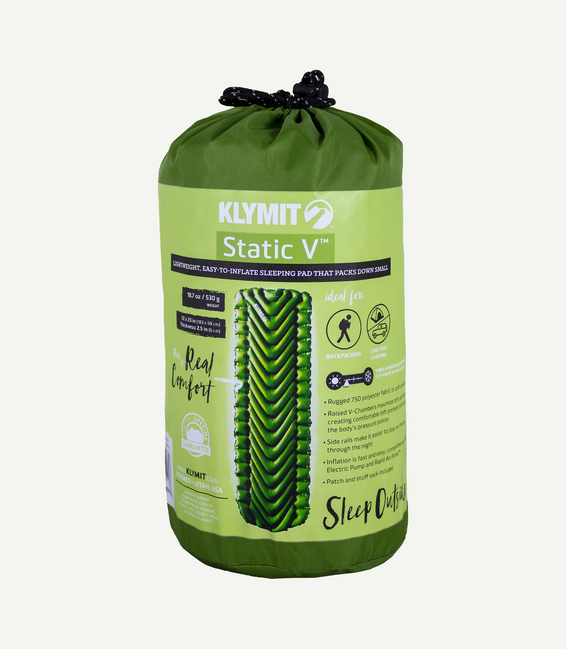 Klymit Static V карима, зелена