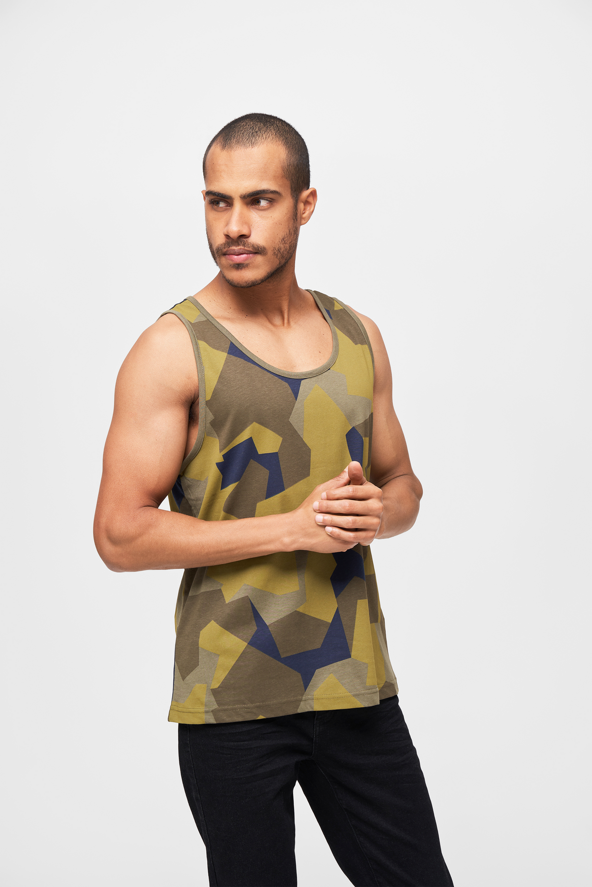 Brandit tielko Swedish camo, M90