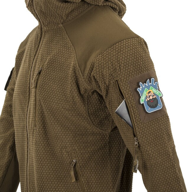 Helikon-Tex ALPHA HOODIE суитшърт Grid Флийс, сива