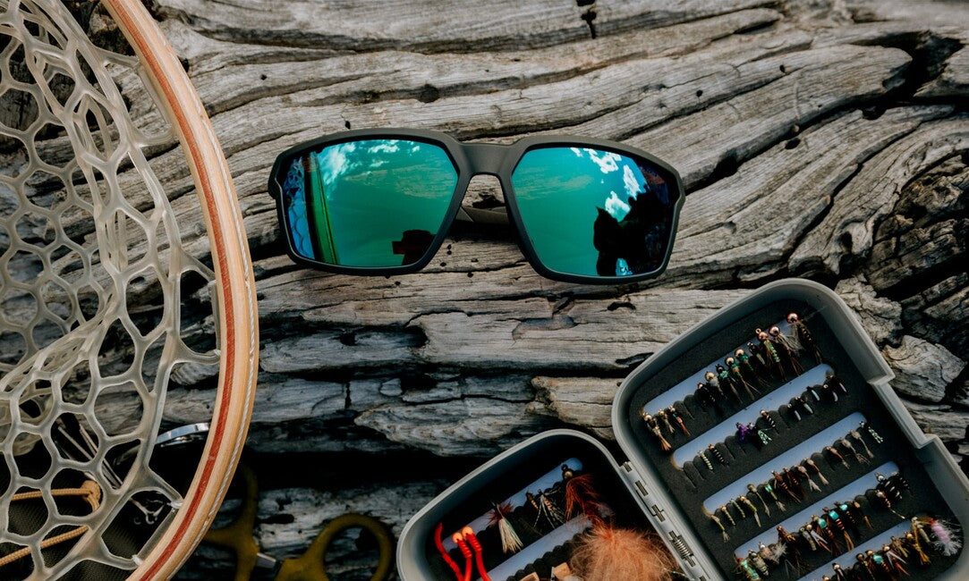 Wiley X Sierra слънчеви очила Captivate Polarized, мат графит, зелено огледало