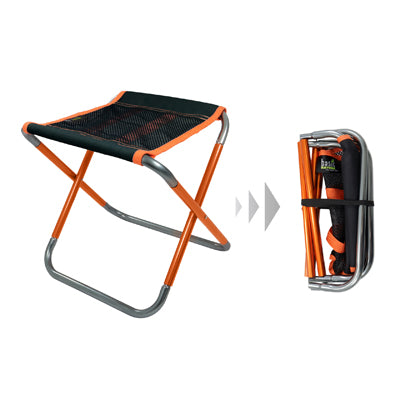 BasicNature Compact 2.0 сгъваемо кресло, черно / оранжево