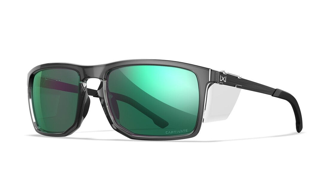 Wiley X Axe слънчеви очила Captivate Polarized Green Mirror/ Gloss Crystal Grey
