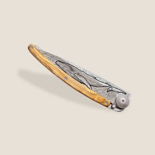 Deejo Tattoo джобен нож Wood Whale