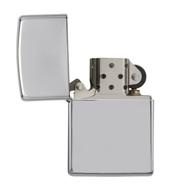 Zippo бензинова запалка, висок полиран хром