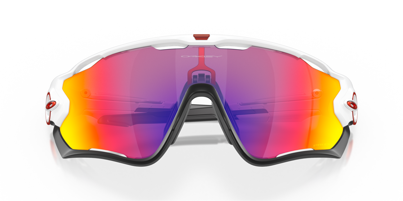 Oakley JAWBREAKER слънчеви очила с рамка Polished White и със стекла Prizm Road