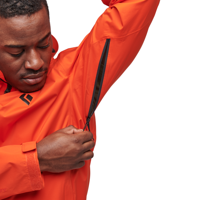 Black Diamond Stormline Stretch Rain Shell непромокаемо яке мъжко, октанов