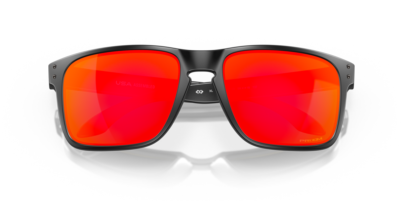 Oakley HOLBROOK XL слънчеви очила с рамка Matte Black и лещи Prizm Ruby, 59