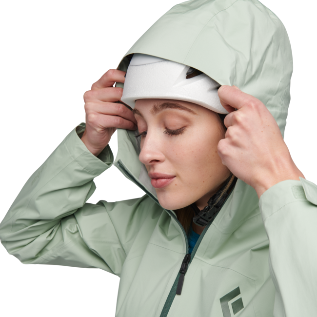 Black Diamond Stormline Stretch анорак непромокаемо яке, дамски, пенна зелена