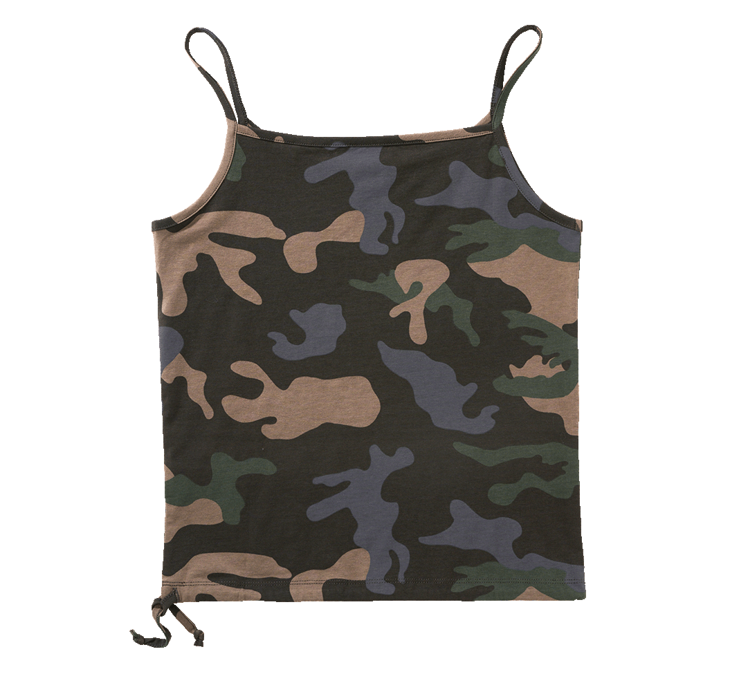 Brandit dámske tielko s tenkými ramienkami, darkcamo
