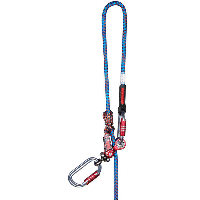 CAMP GYRO позиционна скоба с въртяща се халка и спомагателна затягаща макара Lanyard Single + 2 × 2125 2 m