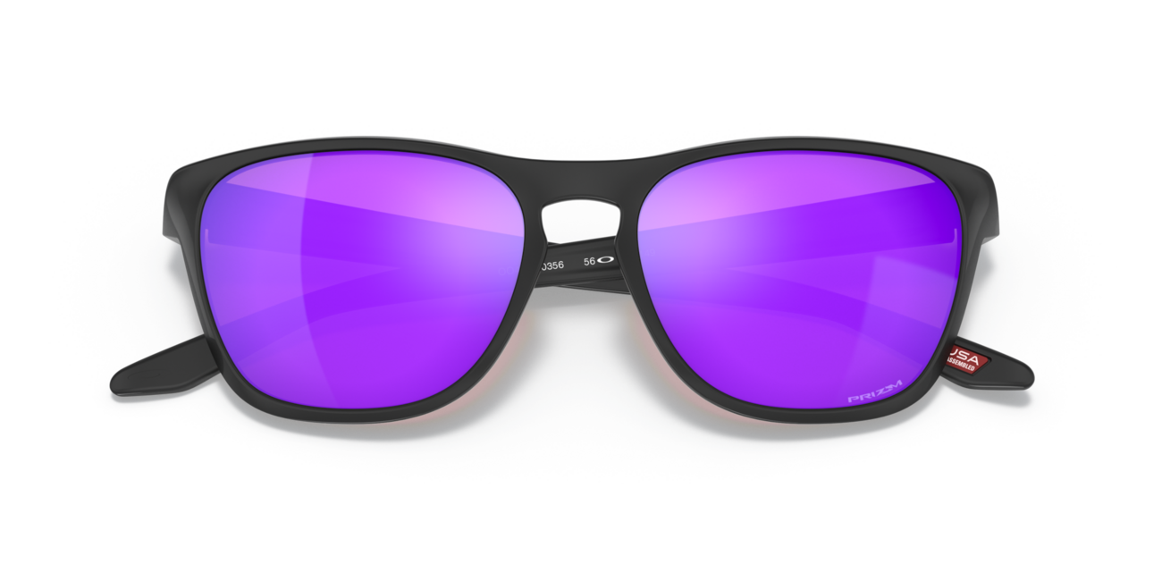 Oakley MANORBURN слънчеви очила с рамка и стъкла, Matte Black, Prizm Violet 56