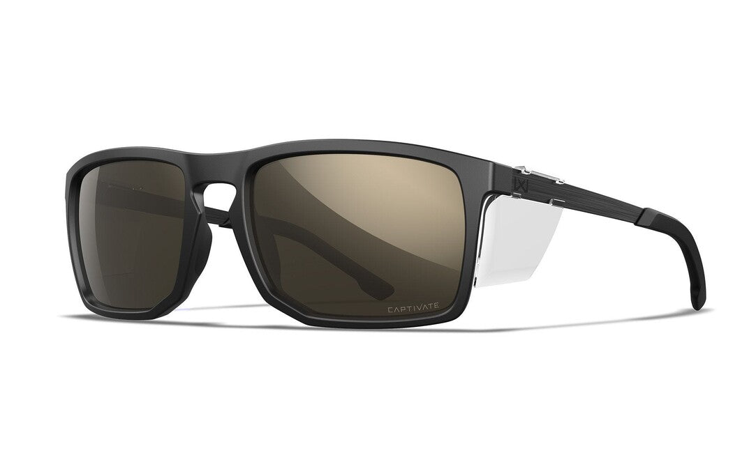 Wiley X Axe слънчеви очила Captivate Polarized Tungsten Mirror, Matte Black