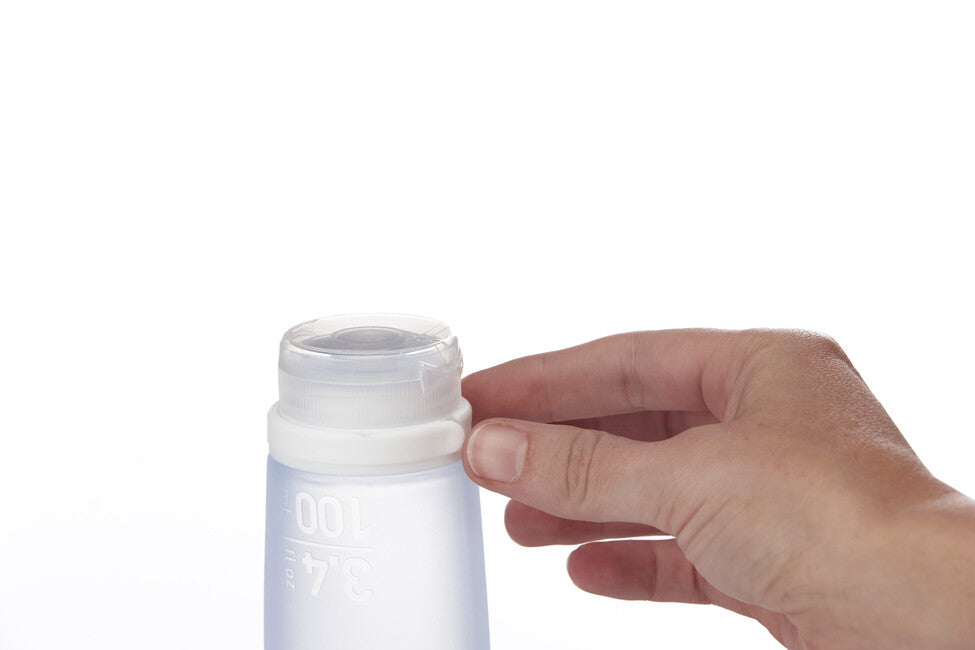 Humangear GoToob+ силиконов съд на течности 100 ml цвят, синьо