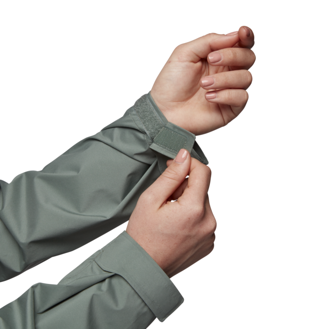 Black Diamond Stormline Stretch Rain Shell непромокаемо яке, дамски, маслинено зелено
