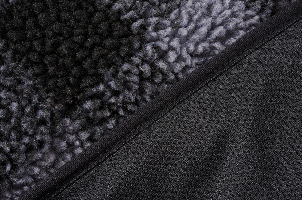 Brandit Teddyfleece Troyer флисов суитшърт, черен/сив