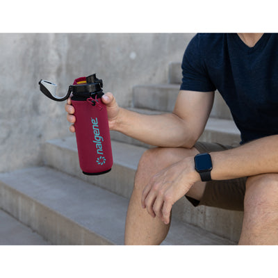 Nalgene Калъф за бутилка от неопрен, малък, червен
