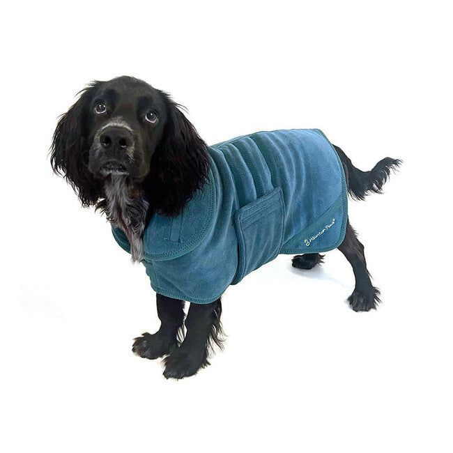 Mountain Paws Dog Robes халат за кучета, синьо, малко