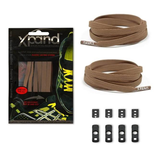 Xpand Elastic еластични връзки за обувки, кафяви