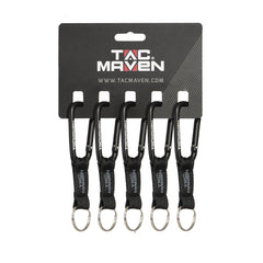 Pentagon karabin za ključe 7 mm, črn