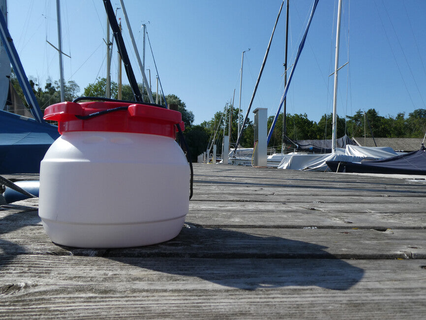 BasicNature бутилка с широк отвор, бяла, 3,6 l