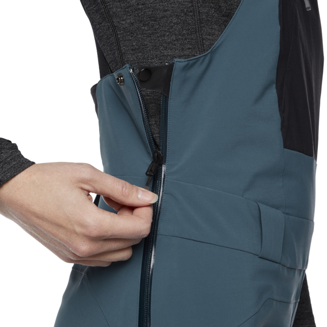 Black Diamond Recon Stretch Bibs панталон дамски с тракми, азурит