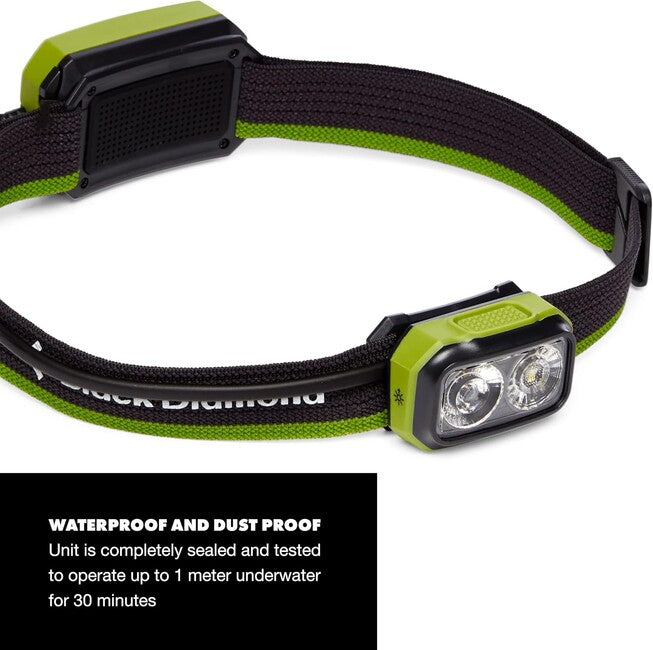 Black Diamond Onsight 375 фенер за глава Honnold Edtn, verde