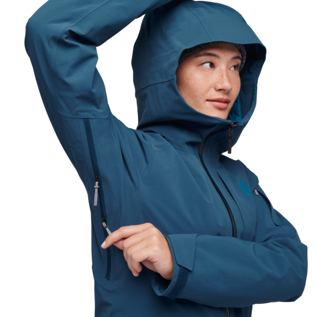 Black Diamond Recon Insulated Shell непромокаемо яке, дамско, азурит
