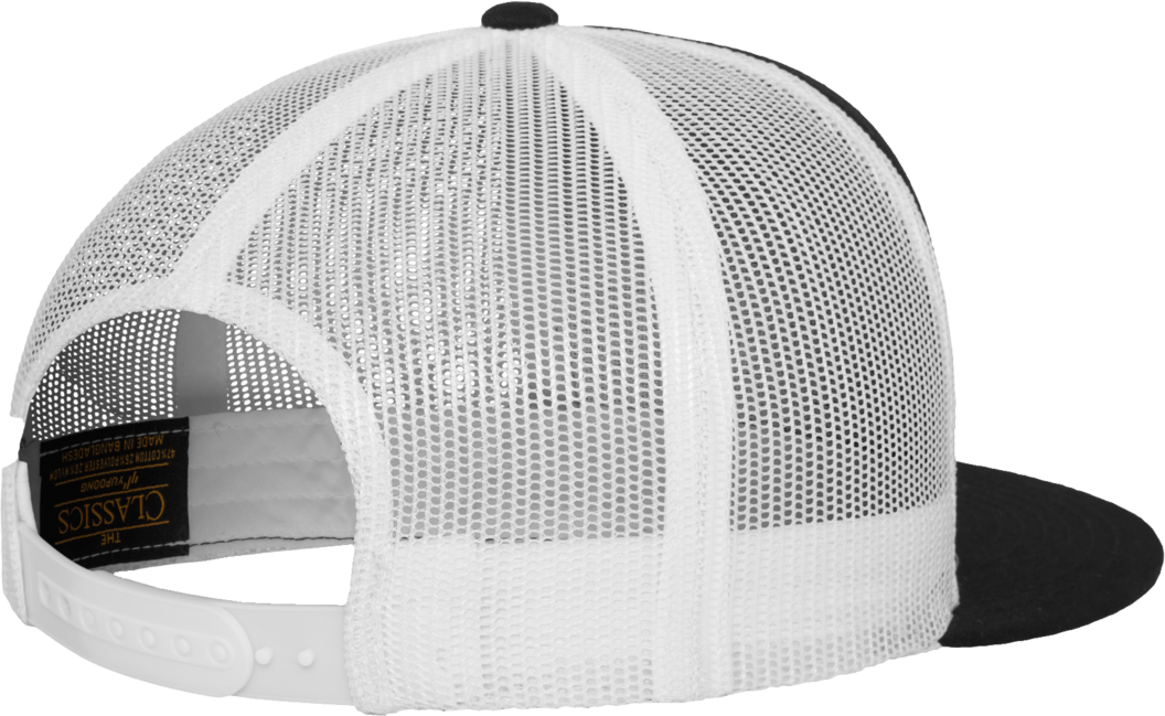 Brandit Classic Trucker 2-Tone шапка с прав козирок, черна-бяла