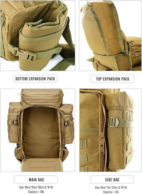 DRAGOWA Tactical Zenith 70 тактическа раница, CP