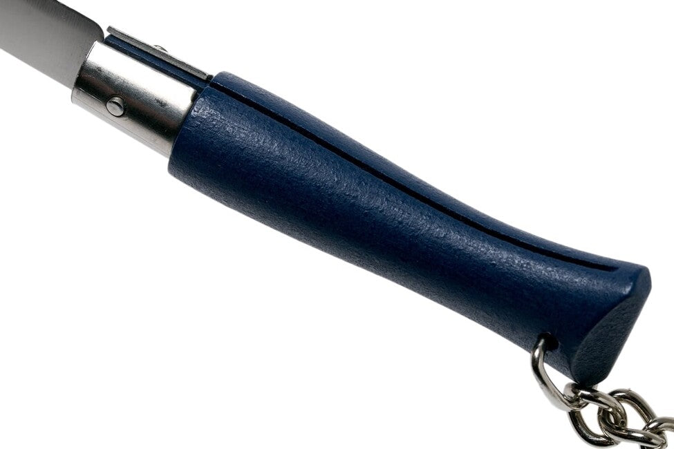 Opinel VRI N°04 сгъваем нож с ключодържател, тъмносиньо