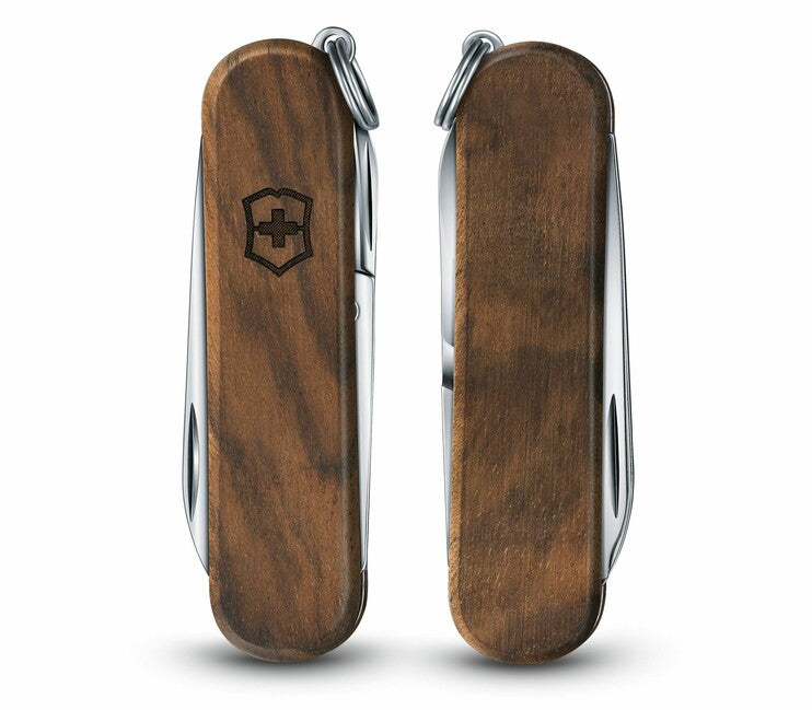 Victorinox Classic SD многофункционален нож Wood 58 mm, орехово дърво, 5 функции
