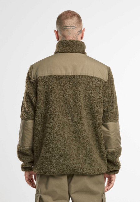 Brandit Ramble яке флисов мъжко Teddyfleece, маслинено