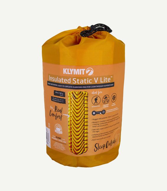 Klymit Static V Lite изолирана каремат, манго оранжева