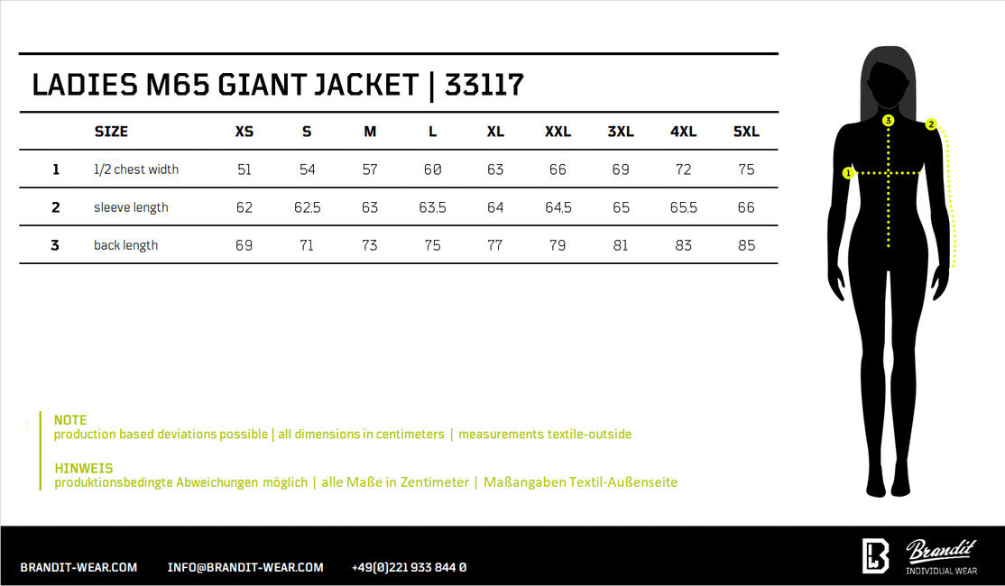 Brandit M65 Giant яке, черна