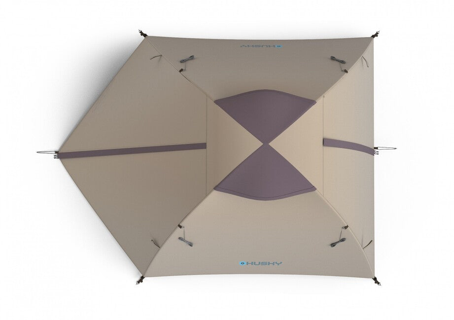 Husky Bizam 2 Plus трекинг палатка за 2 души, light brown