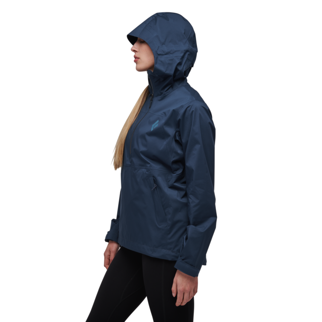 Black Diamond Stormline Stretch анорак непромокаема яке, дамски, индиго