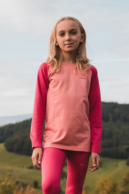 HUSKY Active Winter Tombo Kids Thermal Underwear, Orange/Pink