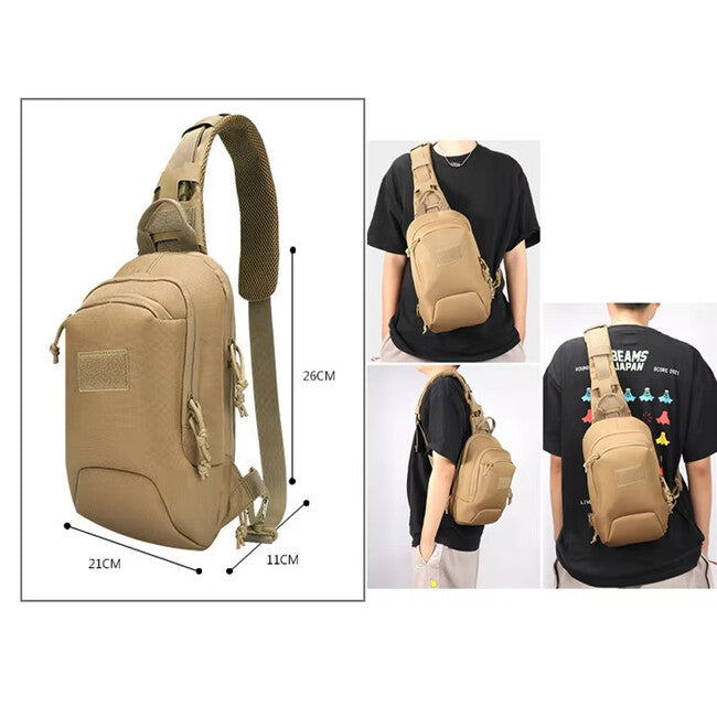DRAGOWA TACTICAL Mike еднораменна раница, blackcamo