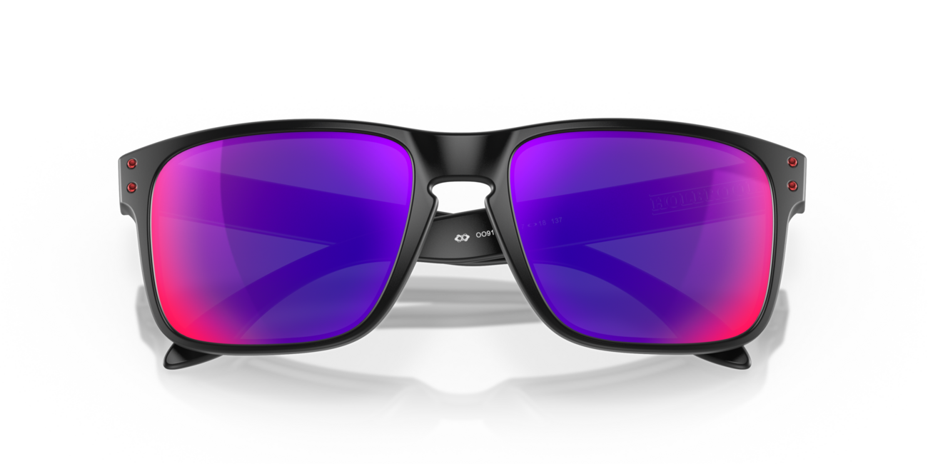 Oakley HOLBROOK слънчеви очила с рамка Matte Black и со стъкла Positive Red Iridium, 57
