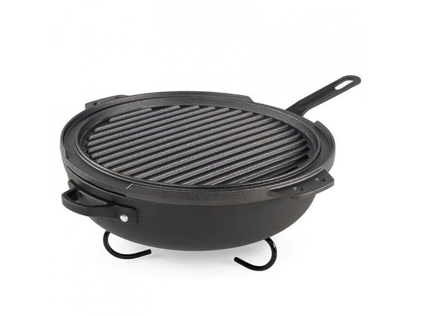 GSI Outdoors Guidecast Griddle двустранен чугунен решетник 300 mm