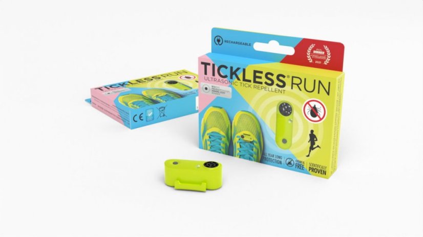 Tickless Run ултразвуков отблъскувач против кърлежи, неон жълт