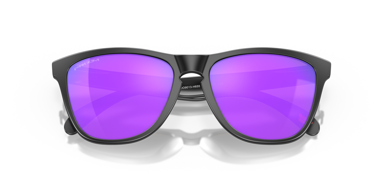 Oakley FROGSKINS слънчеви очила с рамка Matte Black и със стъкла Prizm Violet, 55