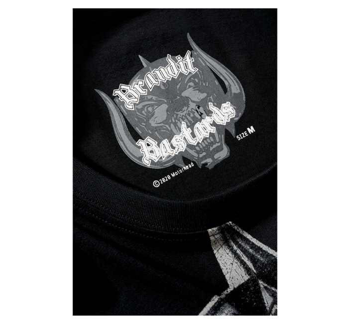 Brandit Motörhead Warpig Print тениска, черна