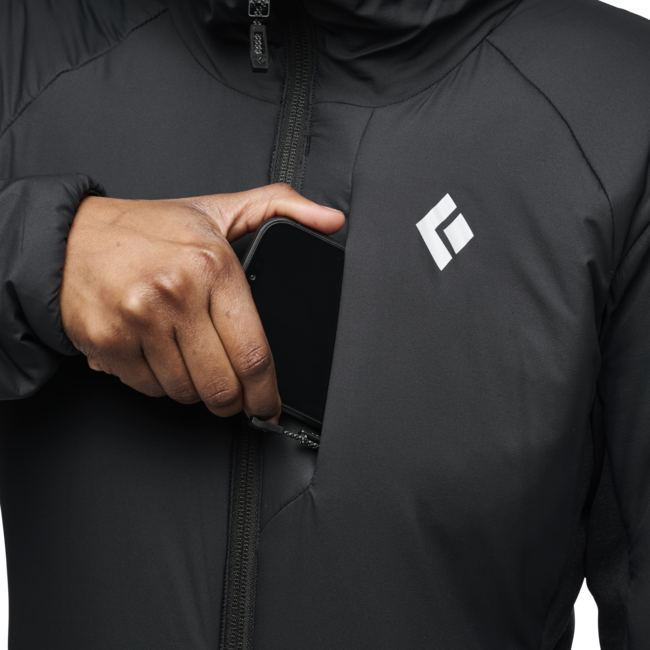 Black Diamond First Light Hybrid суитшърт дамски, черна