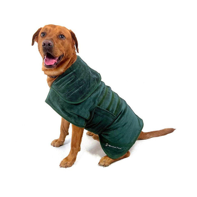 Mountain Paws Dog Robes халат за кучета екстра голям, зелен